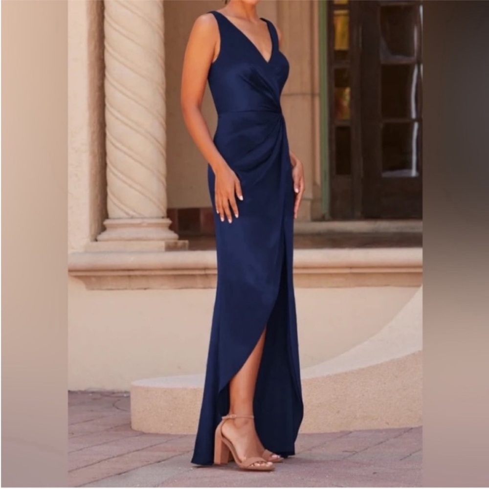 Christina Wu | Navy Blue Maxi Dress